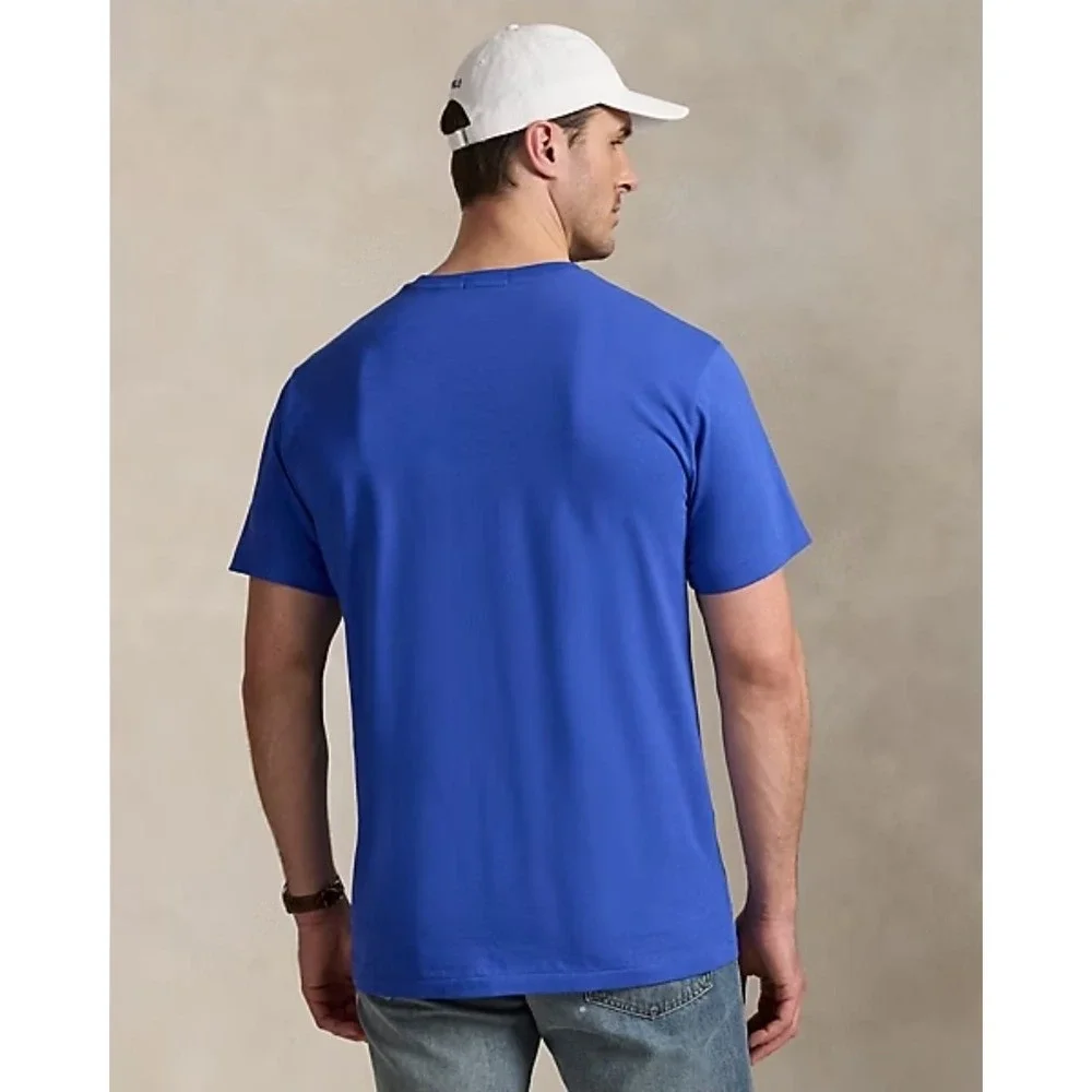Polo Ralph Lauren Blue Long Jersey Short Sleeve T-Shirt Men's 4XLT NWT $65